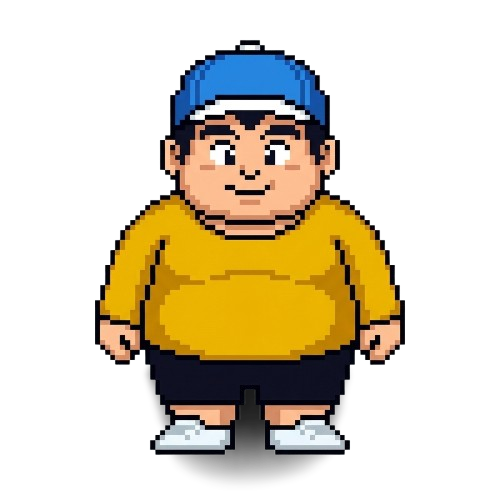 マップ上を歩くキング大山のキャラクタースプライト